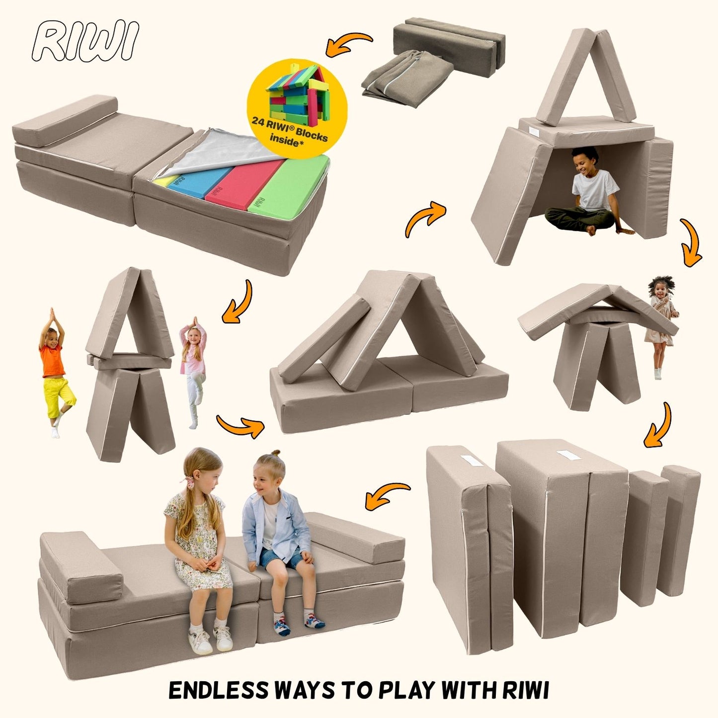 RIWI® Couch Cover (for 24 XXL building blocks)