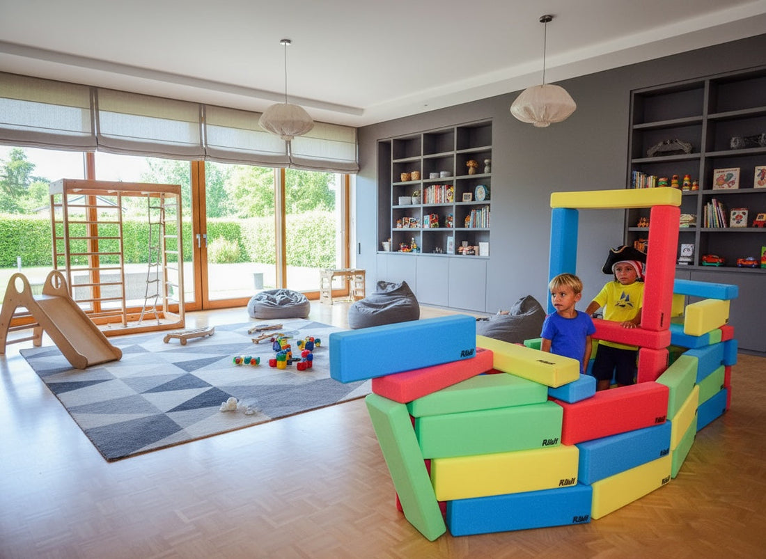 Giant Soft Building Blocks