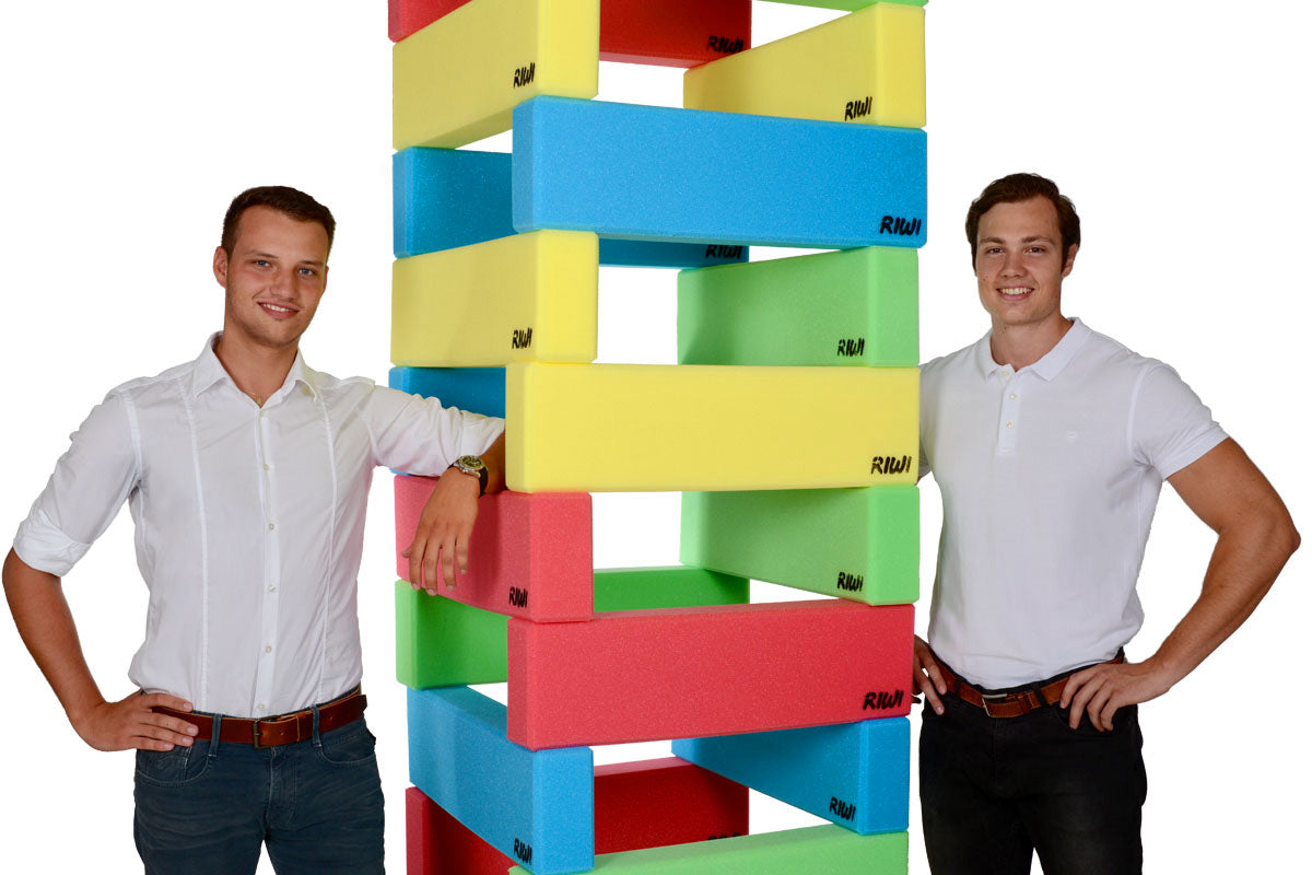RIWI Founders Roland and Nicola Building Block