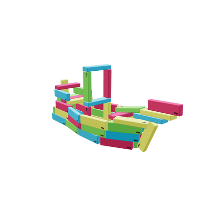 RIWI 48-piece mega building set – imaginative play for kids age 3 and older