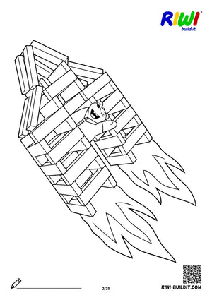 Coloring page Bear Worlds no. 2 – printable coloring sheet