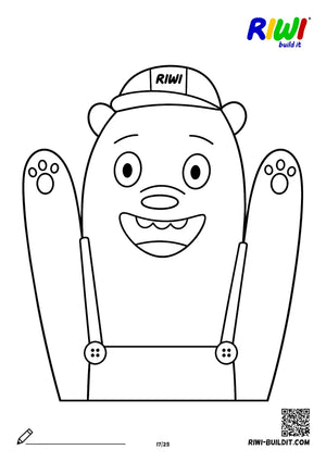 Coloring page Bear Worlds no. 17 – printable coloring sheet