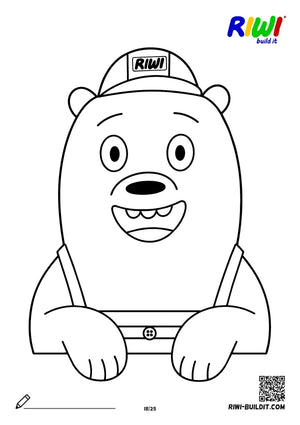 Coloring page Bear Worlds no. 18 – printable coloring sheet