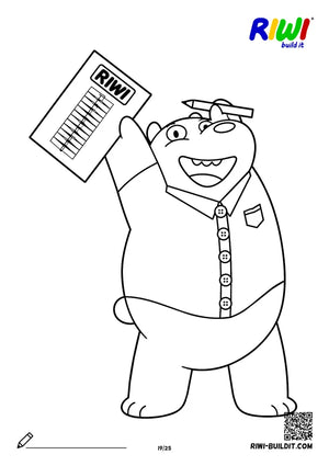 Coloring page Bear Worlds no. 19 – printable coloring sheet
