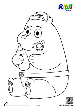 Coloring page Bear Worlds no. 22 – printable coloring sheet