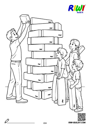 Coloring page Buildings no. 3 – printable coloring sheet