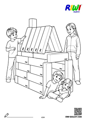 Coloring page Buildings no. 6 – printable coloring sheet