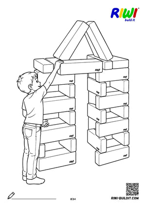 Coloring page Buildings no. 8 – printable coloring sheet