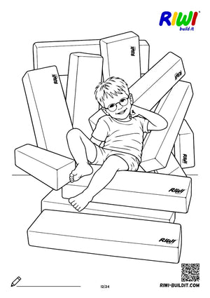 Coloring page Buildings no. 12 – printable coloring sheet