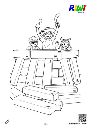 Coloring page Buildings no. 21 – printable coloring sheet