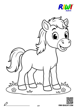 Coloring page Farm no. 2 – printable coloring sheet