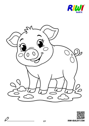 Coloring page Farm no. 3 – printable coloring sheet