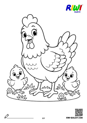 Coloring page Farm no. 5 – printable coloring sheet