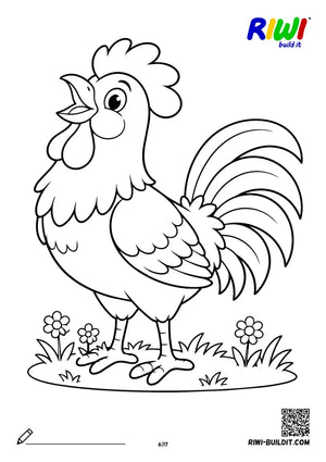 Coloring page Farm no. 6 – printable coloring sheet